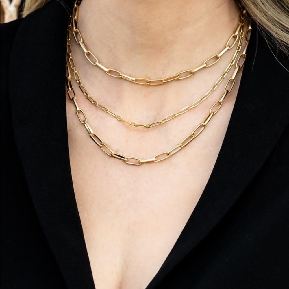 NWOT Gold Linked Choker